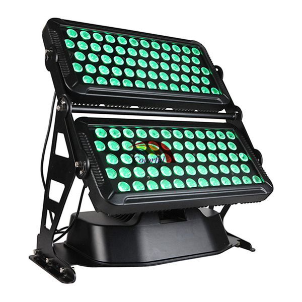 

high power outdoor 120x18w rgbaw uv 6 in 1 ip65 rated wall washer light led city color with flight case