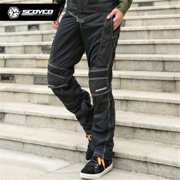 

scoyco p017 riding motorcycle pants protection reflective trousers jeans man moto goods clothing biker protector clothes racing