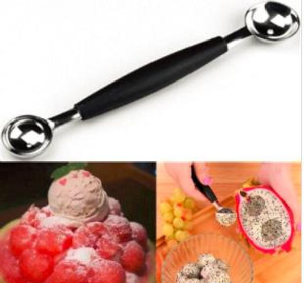 

1pc talinle teel dual double end melon baller coop fruit icecream poon ice cream de ert orbet kitchenware coop cook tool