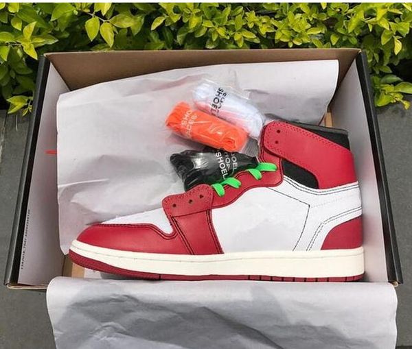 

High Quality AJ1 New 1 1s Chicago red Powder Blue UNC men and women Basketball Shoes WHITE Sport Sneakers