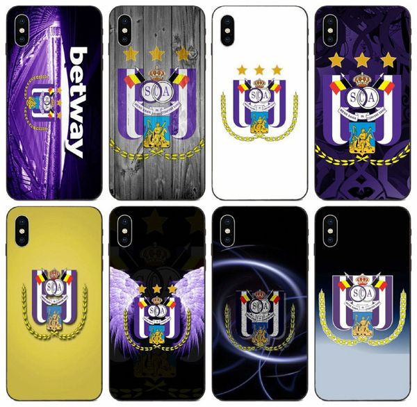 

[tongtrade] rsc anderlecht case for apple iphone 11 pro max x xs 8s 7s 6s 5 galaxy s10 a10 a10e a10s honor v9 play xiaomi 9 8 pro vogue case