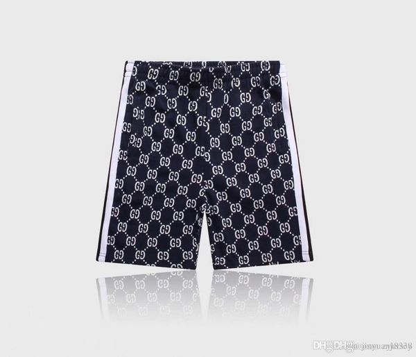 

2019 new designer shorts luxury men's color eye print printed shorts men and women beach pants pants, White;black