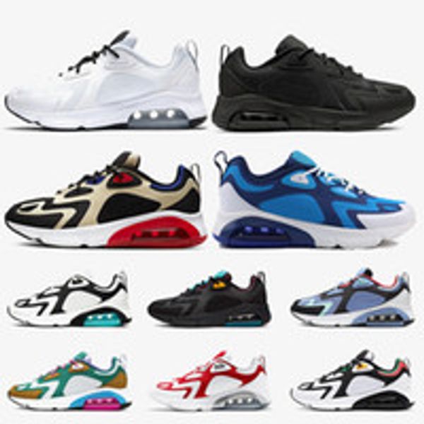 

2020 cushions 200 men running shoes women tripler white black bordeaux university red mystic green 200s sports sneakers 36-45