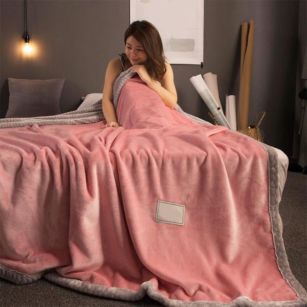 

flannel double side flannel fleece blanket winter soft thick sherpa throw blanket for sofa bed couch office bed