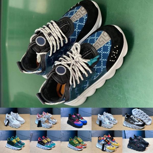 

2019 ACE Luxury Chainz Chain Reaction Love Sneakers Sport Fashion luxury designer Casual Shoes black Trainer Lightweight Link-Embossed Sole