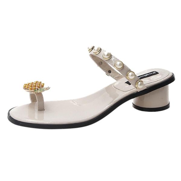 

jaycosin sandals shoes woman casual slippers female summer flat bottom pin foot toe word sandals party beach slippers, Black