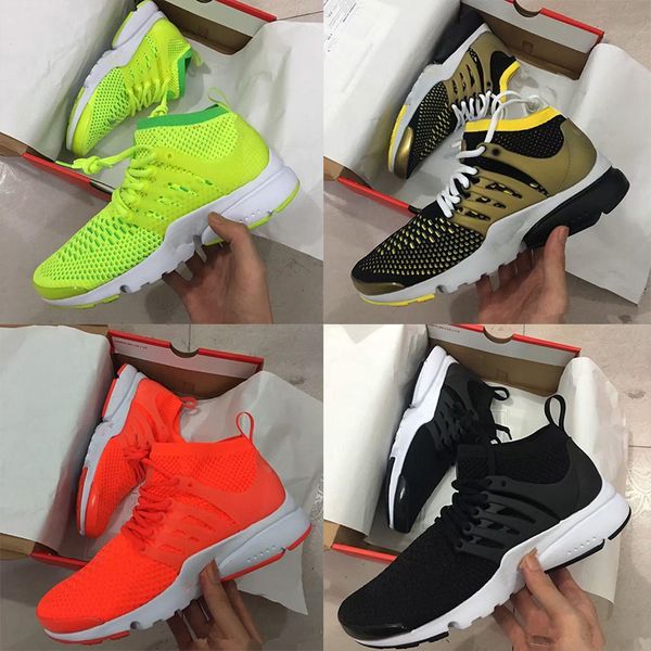 

с оригинальной коробкой Presto High Uppers аббревиатура Air MID белый черный синий желтый го