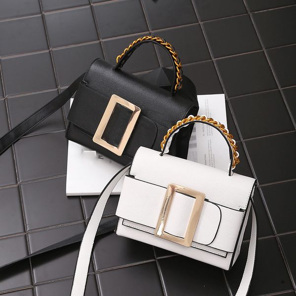 

new women solid style all-match female shoulder bag pu leather square handbbags ladies messenger bags bolsa feminina