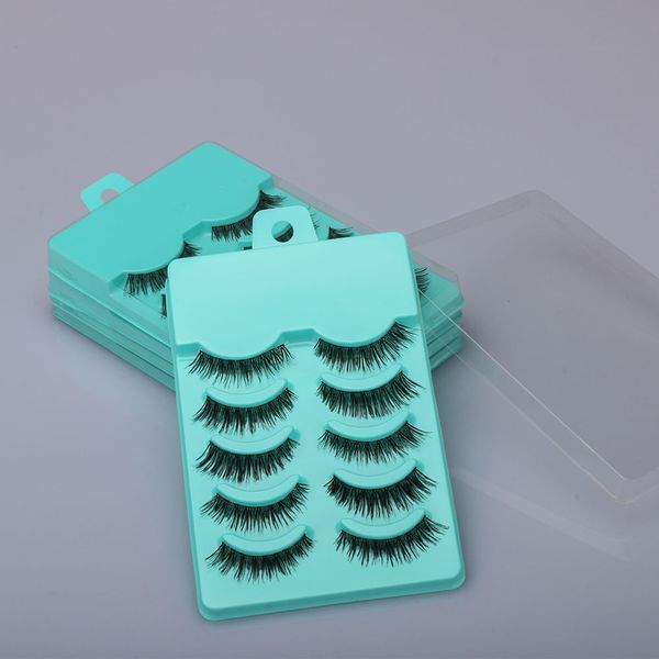 

5 pairs of handmade false eyelashes thick eyelash makeup tools a-4 boutique sale