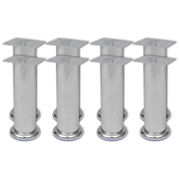 

round sofa legs 8 pcs. chrome 180 mm dining room furniture