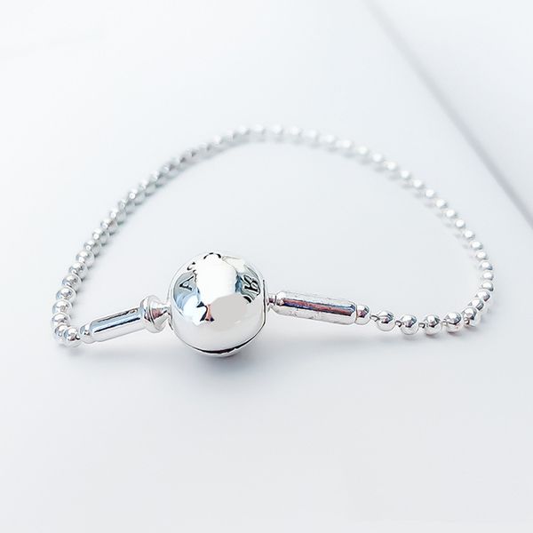 

оригинал 925 серебряный браслет essence collection змея цепь браслет fit женщин шарма шарика diy ювелирных изделий способа, Black