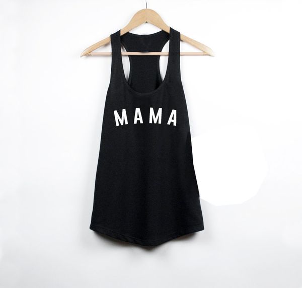 

mama tanks funny summer women fashion slogan grunge tumblr tank vest undershirt singlet sleeveless mother gift garment, White
