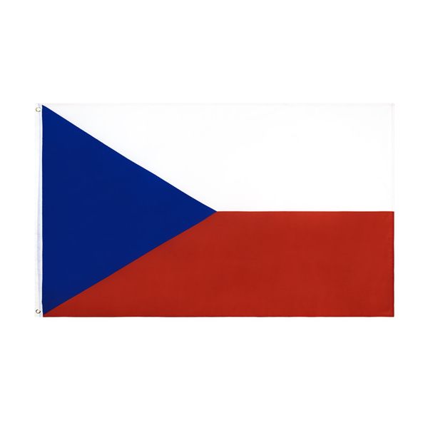 Tschechisches Banner, 91 x 152 cm, hängende Flagge, Polyester, tschechische Nationalflagge, Banner für den Außenbereich, Innenbereich, 150 x 90 cm, für Feierlichkeiten