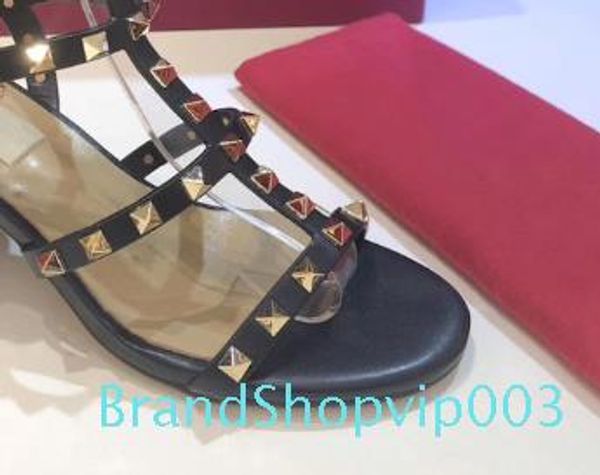 

designer-ne leather slingback pumps ladies high heels 6.5cm 9.5cm fashion rivets shoes 15 color, Black