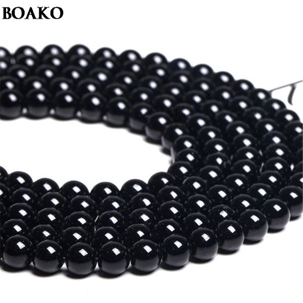 

synthetic black agate loose beads beaded bracelets for woman sweet temperament handwork bracelets & bangles charms jewelry a30