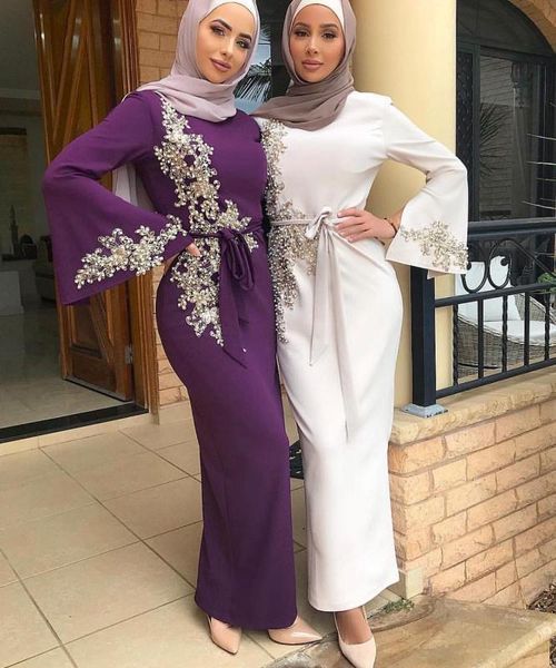 

luxury embroidery vestidos muslim abaya dubai arabic hijab dress women turkish dresses kaftan caftan elbise eid robe musulmane, Red