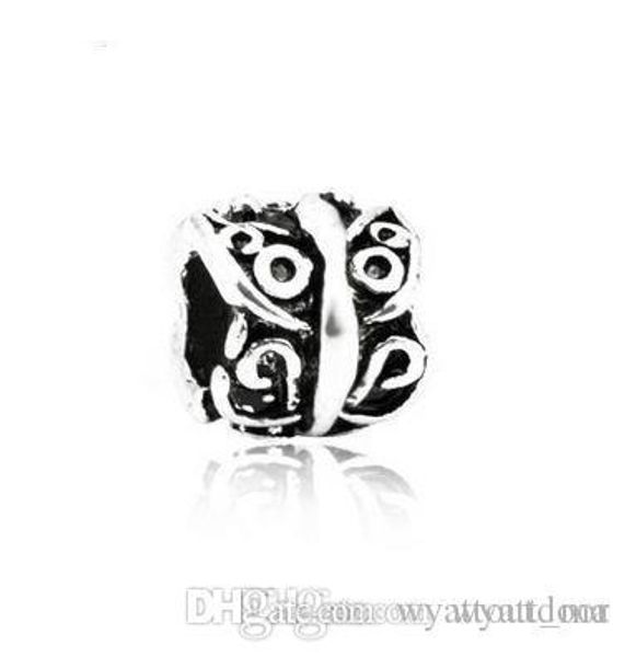 

смешайте 8 стиль big hole loose бусы очарование подвеска для pandora diy браслет ювелирных изделий для европейский браслет ожерелье ручной р, Black