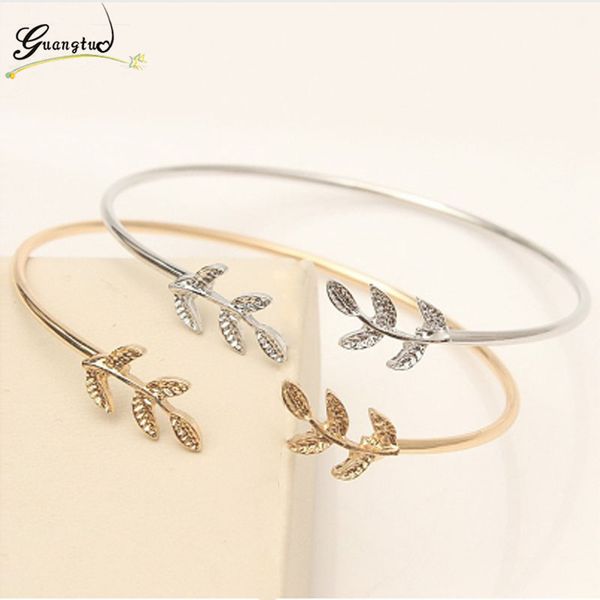 

leaves bracelets & bangles fashion trendy bracelet bangle jewelry women cuff bracelet pulseira feminina bijoux gift, Black