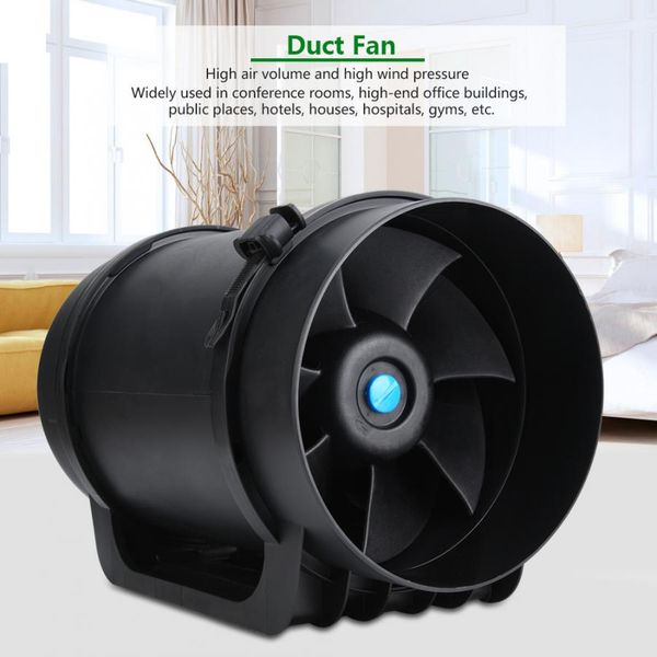 

8in ec motor ventilation exhaust fan duct fan intelligent governor 760cfm ventilation