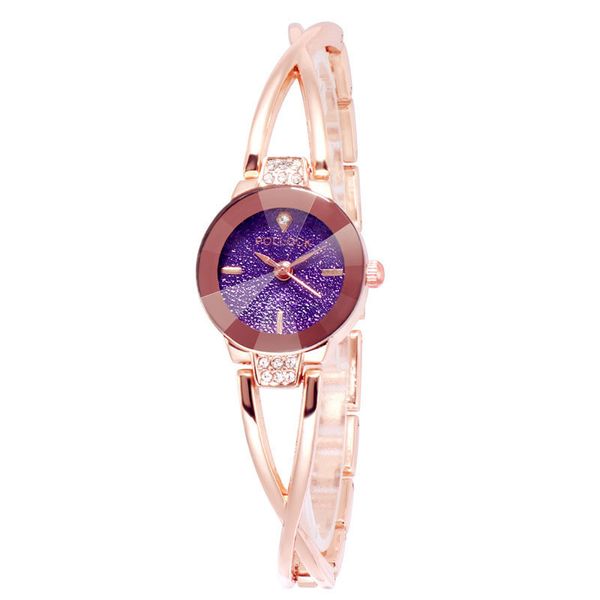 

1 pcs women wrist quartz watch round dial rhinestone luxury gift for business eig88, Slivery;brown