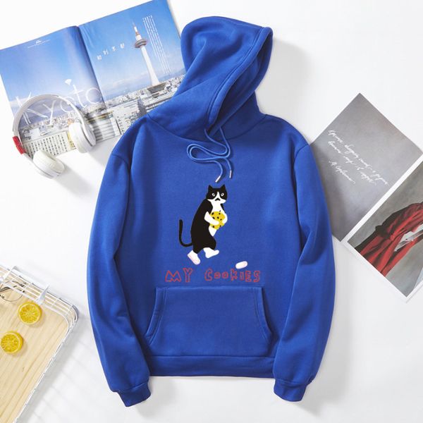 

2020 горячей продажи мужской толстовки толстовка осень зима вскользь тонкое животное синего спортивный мужской женского hoodie, Black