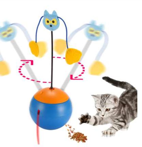 Elektro-Tumbler-Katzenspielzeug, interaktives Spielzeug für Katzen, multifunktionales Laser-Haustier, Hundeleckage, Futterspielzeug, Ballspielzeug, Produktlieferant