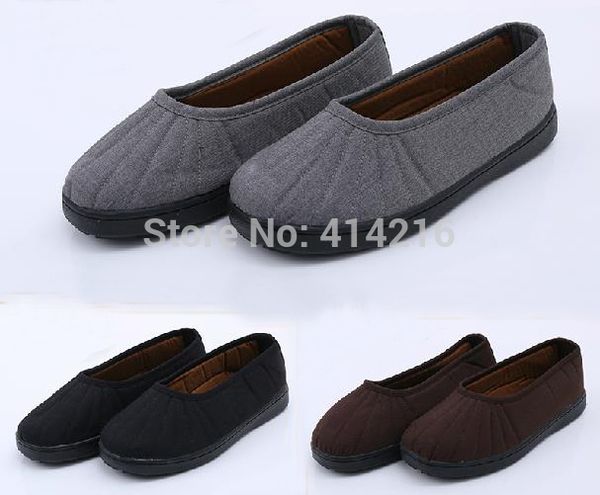 

3colors gray/black/brown buddhist monks shoes meditation buddhism martial arts lay autumn&spring quality
