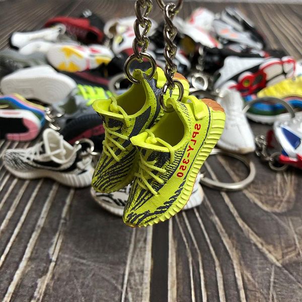 

keychain cell phone strap fashion shoes charms universal accessories 3d stereo 19 styles 3d mini shoes key chain dhl, Pink;blue