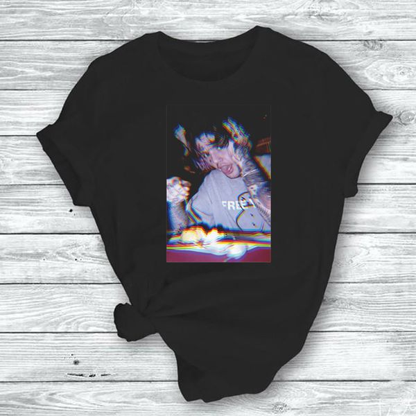

haunt you lil peep female clothing t shirt camiseta mujer casual harajuku streetwear vintage women men shirt, White