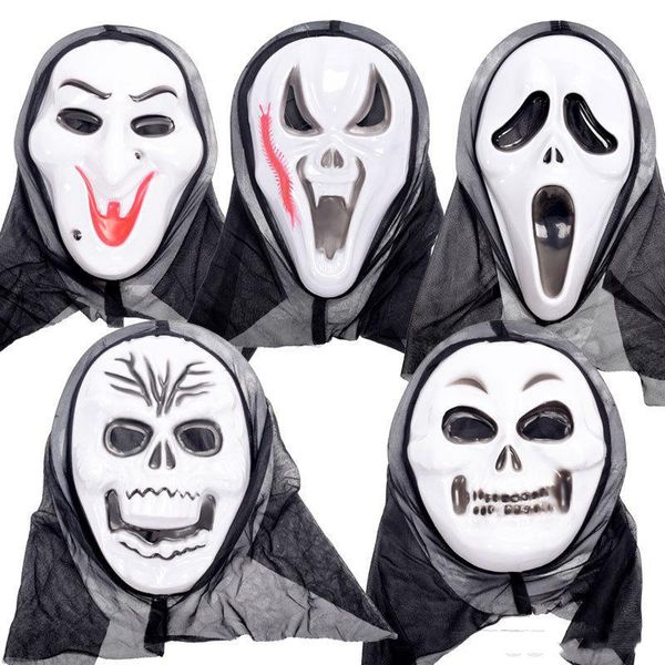 2018 quente vender máscaras de Halloween gritando Santo Festival Fantasma Ghosts partido face Grim Reaper Máscara Halloween Costumes atacado