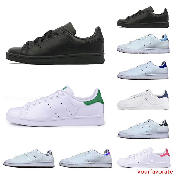

2019 новые женщины мужчины новый стэн обувь мода смит кроссовки повседневная обувь тройной белый черный зеленый красный кожаный спорт кварти