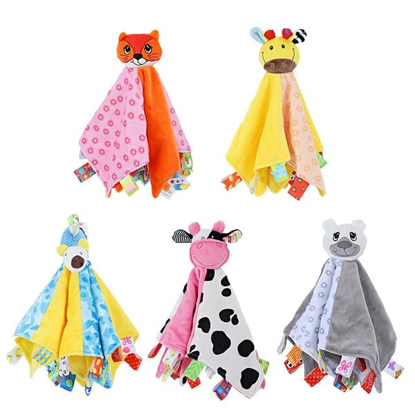 

baby newborn appease towel baby multi-function sleeping plush storage blanket cartoon animal doll sheep comfort towel for