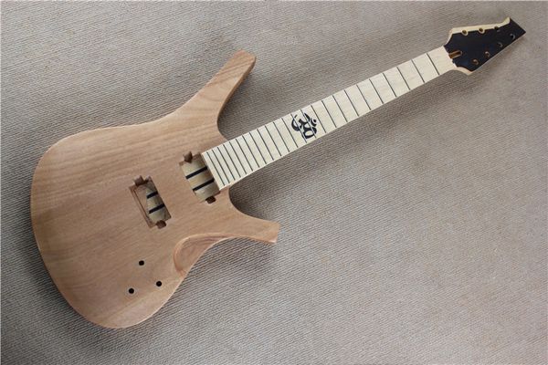 Fabrika Özel Yarı mamul Elektro Gitar Seti (Parçalar) 7 İp, Boyun Tru-Body, Mat Şeffaf Boya