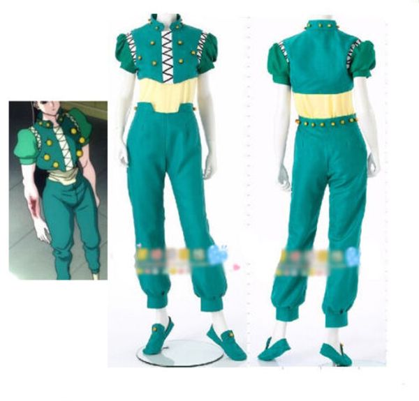 

hunter x hunter illumi zoldyck irumi zorudikku uniform cosplay costume (no shoes, Black;red
