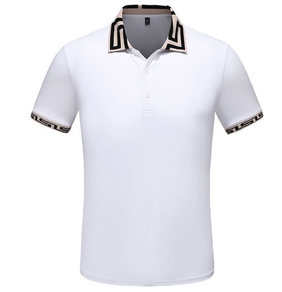 

2019 summer men's & women's polo shirts new style casual print fashion men clothing cotton blend 4 styles m-3xl wholesale, White;black