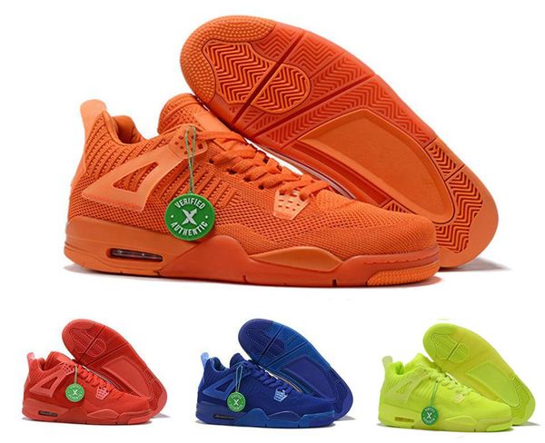 

2020 летний jumpman 4 iv total orange hyper royal blue university red volt mens ретро ботинки баскетбола 4s дышащие спорт кроссовки, Black
