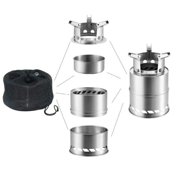 

wood stove lightweight folding wood stove outdoor camping picnic cooking burners backpacking furnace