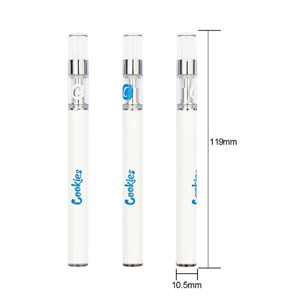 

Печенье Одноразового Vape Pen Starter Kit с 350mAh Аккумулятор 0.5ml стеклянного резервуар керамического Coil густое масло Картриджи Смарт Телега