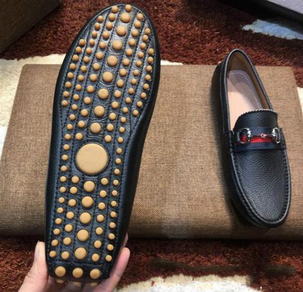 

original box luxury fa hion men gommino dre ca ual party loafer hoe cow kin ingle hoe lip on wedding pump black ize38 46