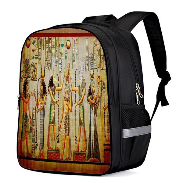 

egyptian circle retro style backpack kids school bags men women travel backpacks for teenage girls boys