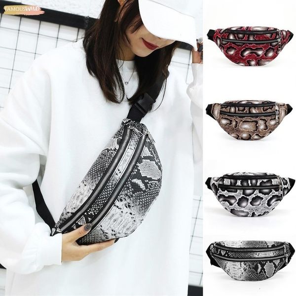 

new fashion women serpentine zipper messenger bag waist bag phone bag crossbody phone beach sac