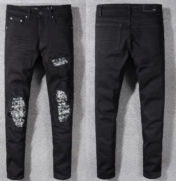 

trend brand men designer casual wild classic man trousers fashion explosion boutique mens urban jeans, Blue