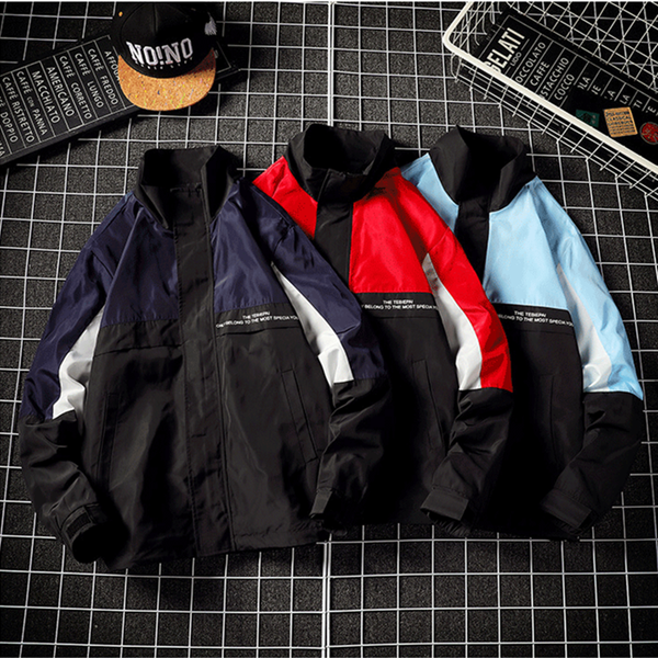 

fdfklak 2020 windbreakers spring autumn flight man jacket korean tooling jackets coat tide baseball uniform loose veste homme, Black;brown