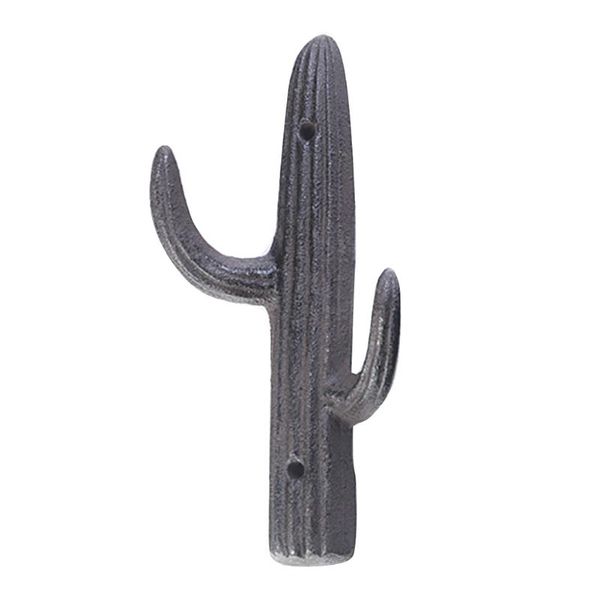 

double head cast iron living room clothes pendant cactus shape wall hook european style retro home decoration strong bearing