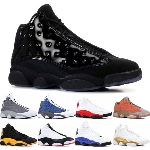 

new 13 13s mens basketball shoes designer italy blue melo class of 2003 pure money black cat bred flint sports sneakers size 7-13