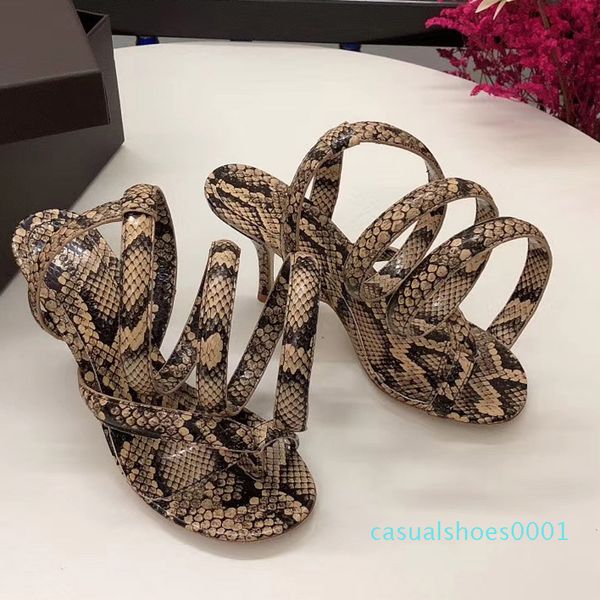 

shoes high-heeled will code spelling color snake belt bare toes with woman sandals c01, Black