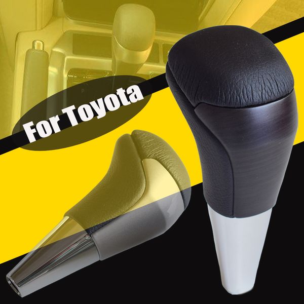 

sell abs & leather car styling gear shift stick knob lever handball for prado lc200 highlander land cruiser 2016-2019