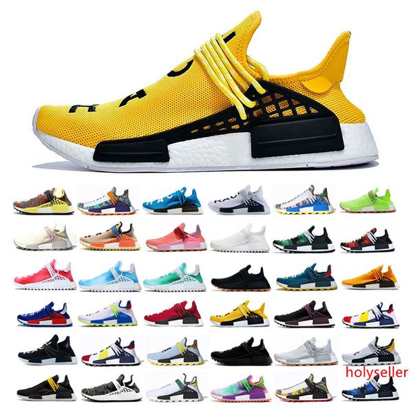 

2020 новая человеческая раса hu trail pharrell williams мужские кроссовки nmd nerd черный синий женские тренеры модные спортивные кроссовки