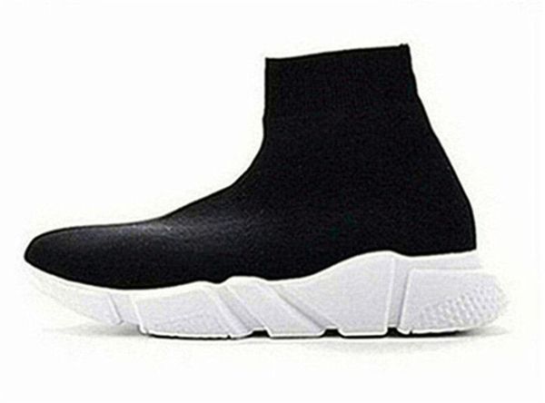 

new designer shoes speed sock sneakers stretch mesh high boots for mens womens black white red glitter runner flat trainers a38