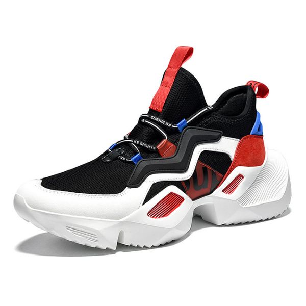

mixed colors high elastic sport shoes for men leisure fashion men sneakers comfortably breathable running shoes